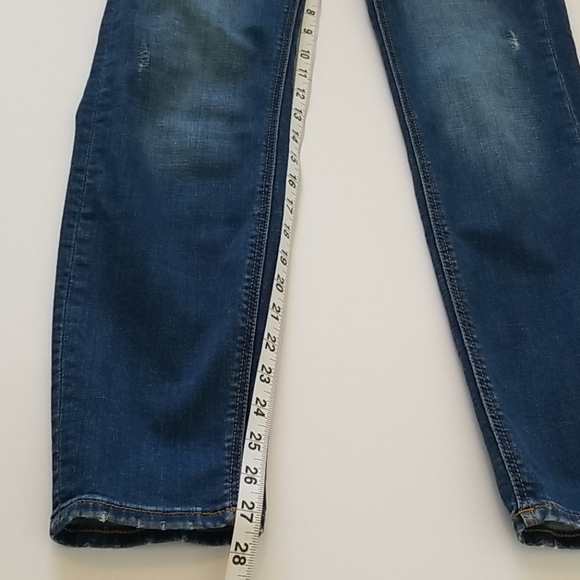 Zara Woman Distressed Skinny Jeans SZ 6 - Picture 7 of 13